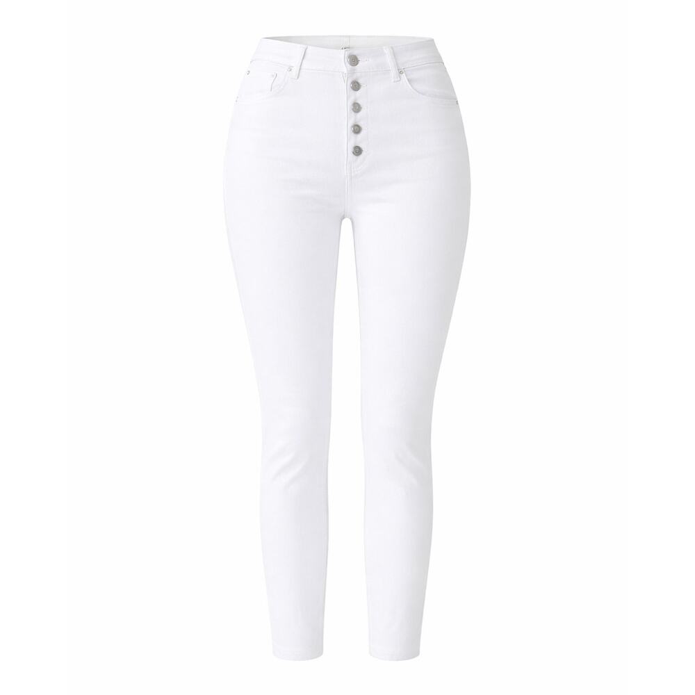 GAP Women’s Plus Size 20/35 White Slim Stretch Jeans High Rise Ankle Length NWT